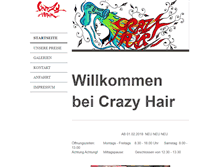 Tablet Screenshot of crazyhair-friseur.de
